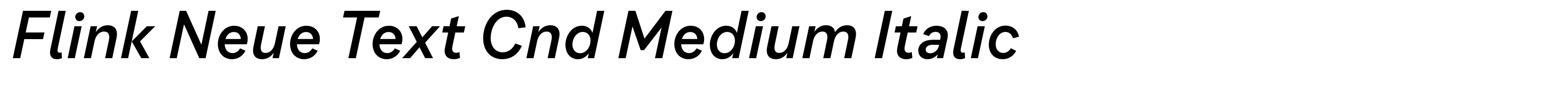 Flink Neue Text Cnd Medium Italic